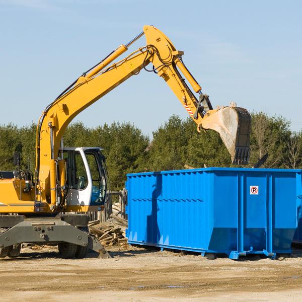 how many times can i have a residential dumpster rental emptied in Rosedale NM